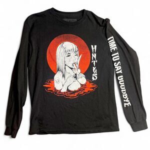 Hauntless Anime Say Goodbye Statement Long Sleeve T-Shirt
